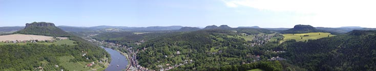 pohled z Konigsteinu od SV po J