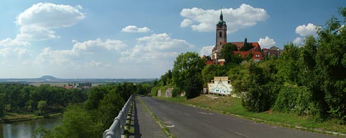 Mělník, Říp od Vrázovy vyhlídky