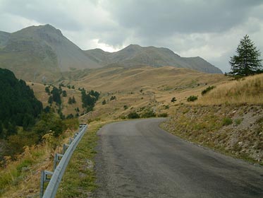 cesta k Col de Vars