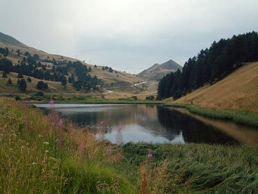 jezírko u Col de Vars