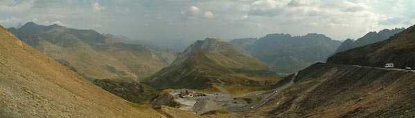 pohled z Col du Galigier od SZ po SV