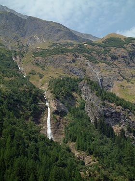 vodopády u Val d Isere