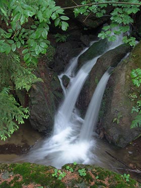 vodopád na Dolnožlebském potoce