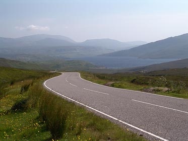 cesta, jezero Loch Assynt