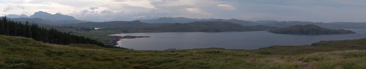 krajina u zátoky Loch Ewe