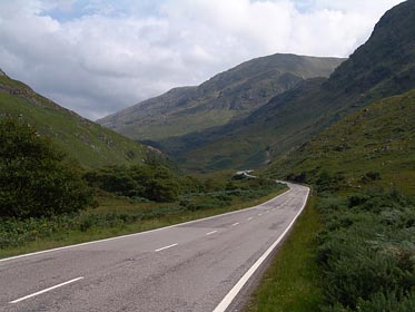 cesta v Glen Shiel