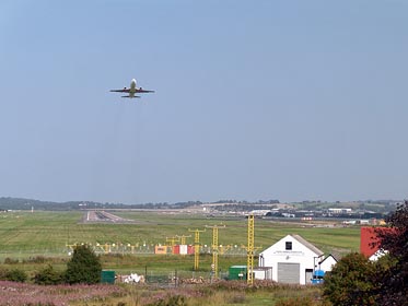 letadlo, letiště v Edinburgu