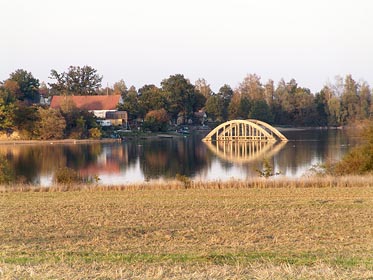 zatopený most u Všeboře