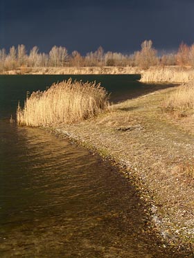 pískovna, černé světlo