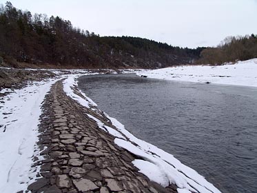 Otava, hráz pod Jistcem