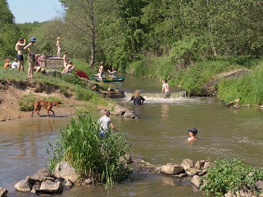 Ploučnice, jez nad Mimoní