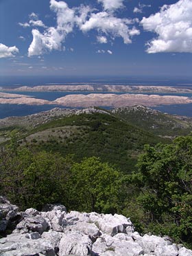 výhled na moře, ostrovy