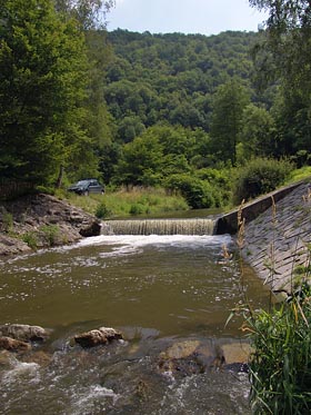 Kocába nad Štěchovicema, jez