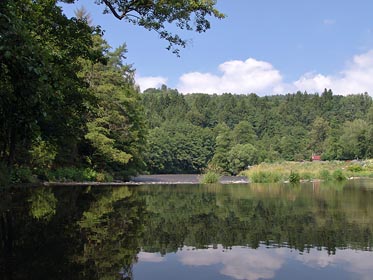 Ohře nad jezem nad Kyselkou