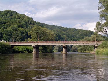 Ohře, most ve Stráži nad Ohří