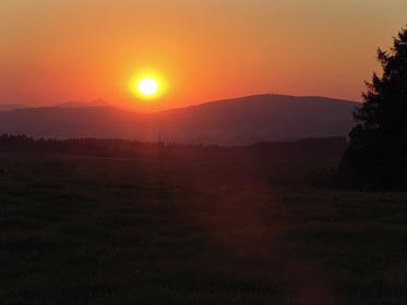 západ slunce, Černá Studnice