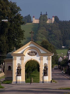 brána, klášter, Kopeček