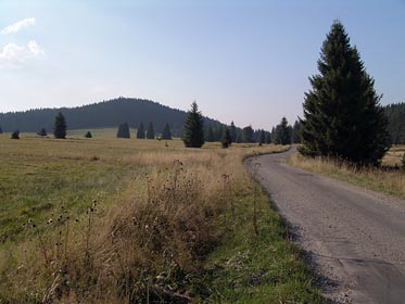 krajina nad Pohorským rybníkem