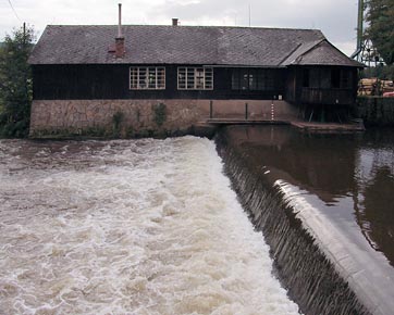 druhý jez na Úpě pod Havlovicema, pila