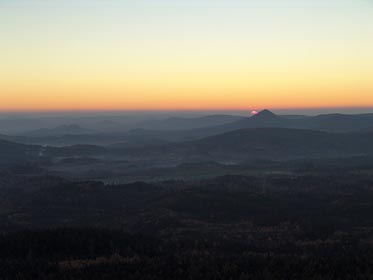 soumrak z Hvozdu, temná krajina