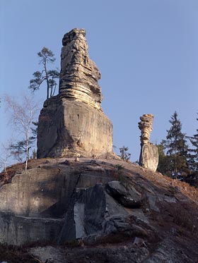 Panenská skála u Radvance