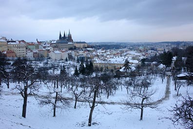 pohled na Prahu z Petřína