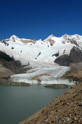 ledovec, jezero