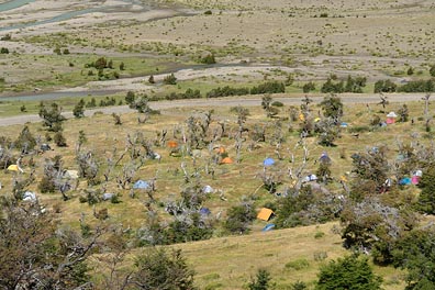 kemping v El Chaltenu