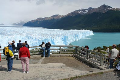 vyhlídka, ledovec Perito moreno