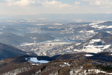 pohled z Bukové hory na Ústí nad Labem