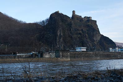 hrad Střekov, skála, Labe