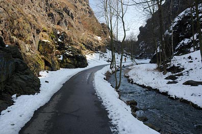 Divoká Šárka, cesta, Šárecký potok