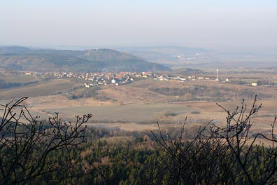 pohled na Blíževedly z Ronova