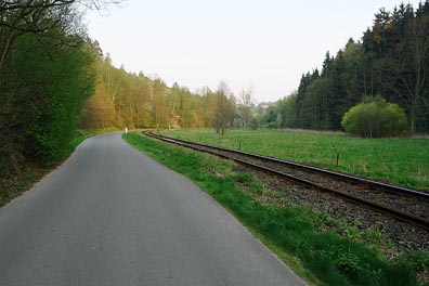 údolí Strenického potoka nad Skalskem