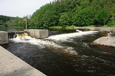 Vltava, jez v Herbertove