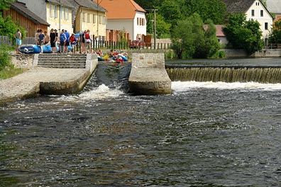 Vltava, retardérka v Rožmberku nad Vltavou