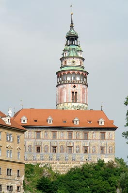 věž zámku v Českém Krumlově