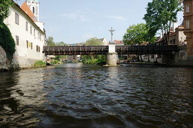 Vltava, most v Českém Krumlově