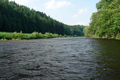 Vltava pod Českým Krumlovem