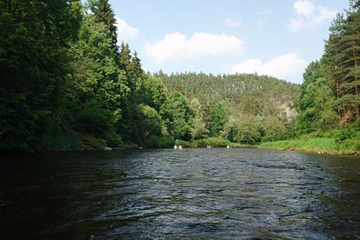 Vltava pod Českým Krumlovem