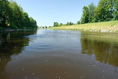 Vltava v Českých Budějovicích