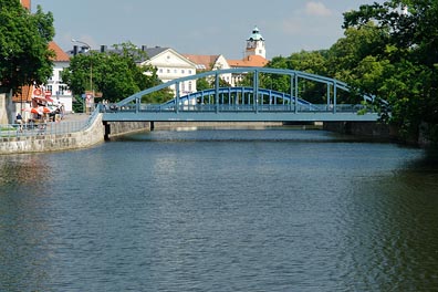 Malše, most v Českých Budějovicích