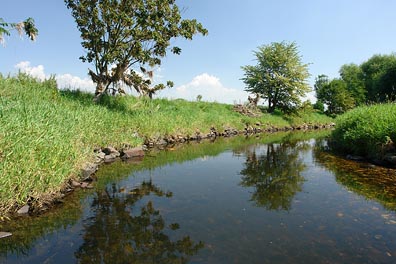 Ohře pod jezem u Jindřichova