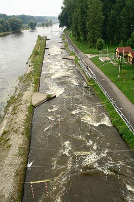 cvičný kanál v Roudnici nad Labem