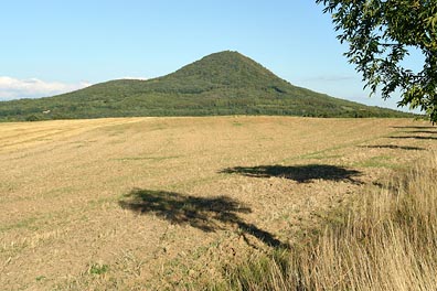 Lovoš, stíny stromů