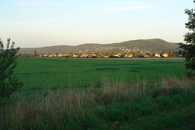 pohled na Dobřichovice, Hřebeny