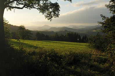 pohled od Kluček na SZZ