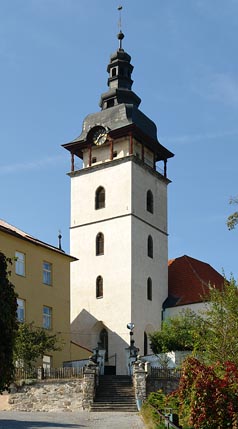 věž kostela v Jistebnici
