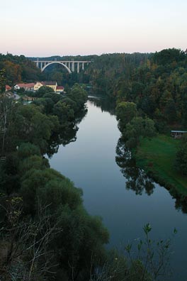 Lužnice, most v Bechyni