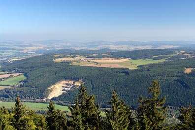 pohled na Zdenice a okolí